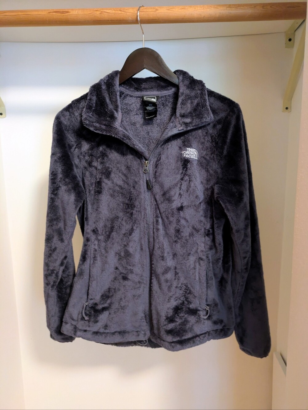 The North Face Women's Plush Full-Zip Teddy Jacket - Charcoal